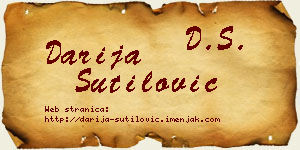 Darija Šutilović vizit kartica